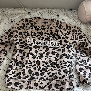Brunette the Label BLONDE leopard print sweater